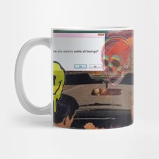 psychedelic aesthetic collage Mug